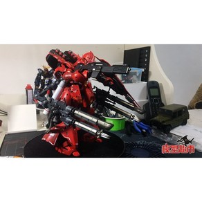 이지조이] SH STUDIO SH 스튜디오 RG HG 1/144 SAZABI 사자비 듀얼 게틀링건 레진킷 컨버전킷, 1개