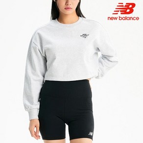 [뉴발란스] 긴팔티 NQJ NBNCE1W232-AC W 크롭 라운드 맨투맨(SEMI-OVER FIT)