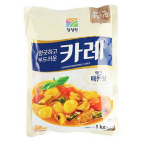 백앤 대상 청정원 카레 약간매운맛, 1kg, 1개