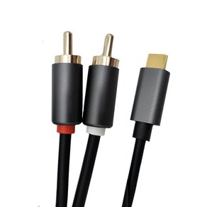 2RCA to C타입 DAC내장 24BIT 5m 오디오 케이블