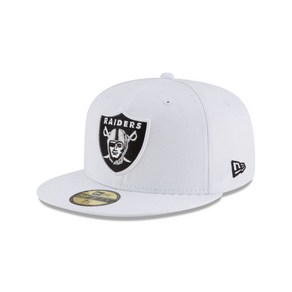 [해외] 750501 뉴에라 모자 NBA Las Vegas Raiders White 59FIFTY Fitted Hat