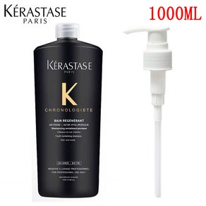 1000ml 케라스타즈 샴푸 +펌프 BAIN REGENERANT ABYSSINE. ACIDE HYALURONIQUE Shampoo