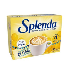 SPLENDA 제로 칼로리 감미료 50개 패킷 202899, 1개, 50g