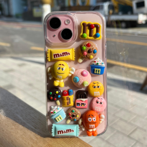 아이폰 m&m's 케이스 초콜릿 입체케이스