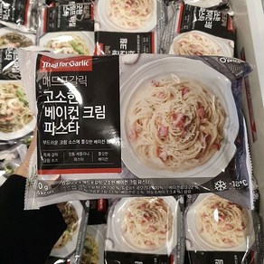 오프라이스 매드포갈릭 베이컨 크림파스타, 아이스팩 포장, 1개, 310g