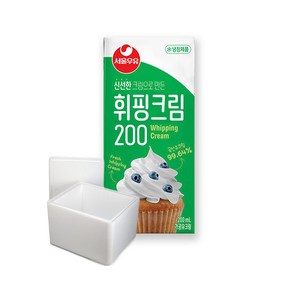 서울우유 동물성 휘핑크림 1L, 200ml, 10개