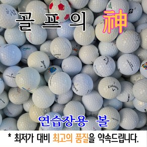 골프의 신 토탈브랜드 연습장 스크린골프 개인연습용 로스트볼 C급 50알 / 100알 연습용C급 화이트, 1개, 50개입, 흰색