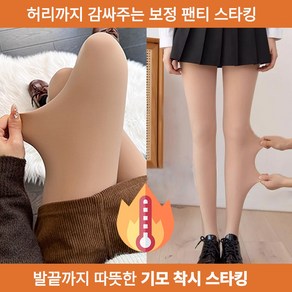 여성 기모 스타킹 착시 팬티 스타킹 쫀쫀레깅스 유발 방한 시스루