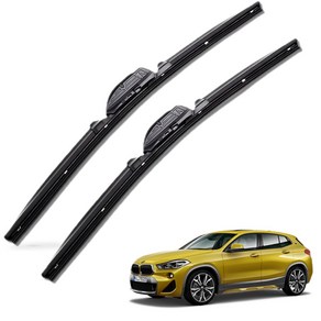 BMW X2 전차종 순정(호환)형 자동차 프리미엄 하이브리드 와이퍼 윈도우브러쉬 1+1세트, X2 F39-PR600+500mm커넥터B6