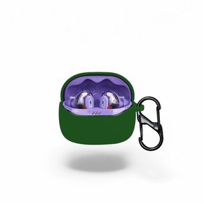 GRAYCO JBL TUNE BEAM 2 실리콘 일체형 보호 케이스, DARK GREEN, 1개