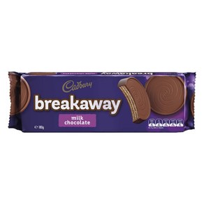 Cadbuy 캐드버리 브레이크어웨이 초콜릿 비스킷 180g Beakaway Milk Chocolate Biscuits, 1개