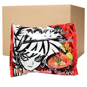 태국라면 와이와이 똠양문꿍 매콤한맛 WAIWAI TOMYUM MUNGOONG Thaifood Mat 60g, 30개