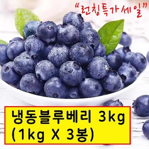 wtm 냉동블루베리 1kg*3봉 냉동과일