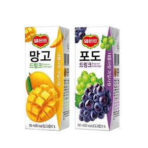 델몬트 포도190ml 24팩+망고 190ml 24팩 세트