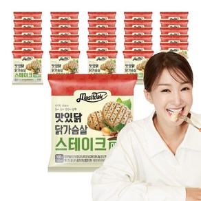 [랭킹닭컴] 맛있닭 닭가슴살 스테이크 야채 100gX30개(3kg), 단품, 30개, 100g