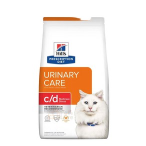 힐스 캣 c/d cd MS Multicae Stess Uinay Cae 유리너리케어 멀티케어 스트레스 3.85kg, 1개