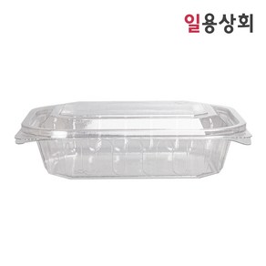 [ILYONG] 일회용 반찬 샐러드 용기 JH 204 대 590ml 600세트 투명, 600개, 1세트