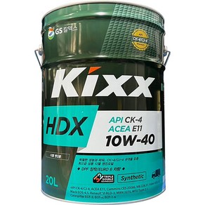 GS칼텍스 엔진오일(디젤) Kixx HDX CK-4/10W-40_20L(E11), 1개