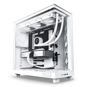 [NZXT] H6 Flow (Matte White) (미들타워), 선택하세요, 1개