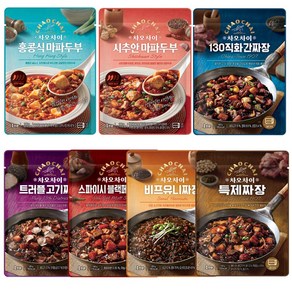 차오차이 고기짜장 간짜장 마파두부 180g 7종 각1개, 1개