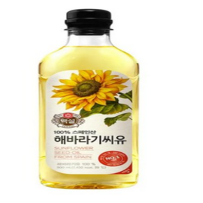 cj 백설 해바라기씨유 900ml 2개