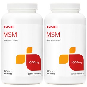 GNC 2병 MSM 1000 MG 180 Capsules