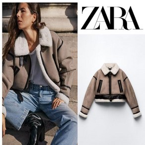 ZARA 자라 겨울 양면 숏 무스탕 자켓