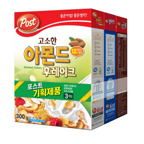 포스트 아몬드후레이크 300g + 콘푸라이트 300g + 오곡코코볼 300g 콤보팩, 1세트