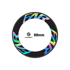 자전거 휠 데칼 스티커 파슾 88mm FAR 파스포츠 12장 1set, 1세트, 오팔하이어신스블루