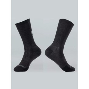 [ 스페셜라이즈드 양말 ] 남자 사이클링 하이드로젠 벤트 삭스 양말 Hydogen Vent Tall Road Socks, Black, L, 1개