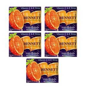 태국 베넷 베네트 오렌지 비타민비누 130g x 5개 BENNETT oange vitamin E C&E Fomula Soap