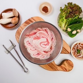세계 3대 듀록 꽃삼겹 대패 구이용 삼겹 2 kg, 4개, 500g