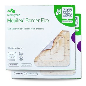 메피렉스 보더 플렉스 10X10CM 5개입x2통 Mepilex Bode Flex, 2개