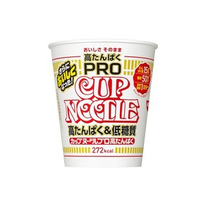 컵누들 PRO 고단백 저당질 하루치 식이섬유 포함 닛신식품 컵라면 74g×12개, 1개