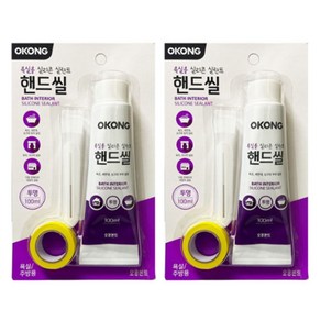 오공 바이오 핸드씰 투명 100ml, 2개