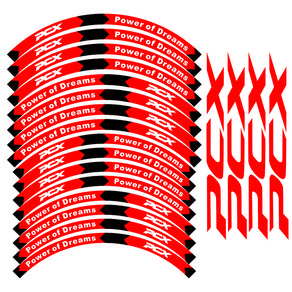 반사 Pcx 림 스티커 휠 데칼 세트 혼다 Pcx 125 150 160 pcx125 pcx150 pcx160 16, 150 160 ed 18-23, 1개