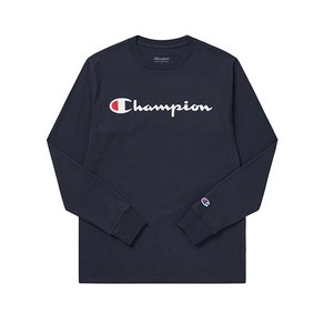 [챔피온] GT78H Y06794 031 클래식 스크립트 그래픽 로고 남성 긴팔티