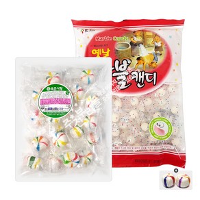 옛날마블캔디(350g) 1봉+오색사탕(200g) 1봉+자색옥춘사탕 20g 세트, 1개