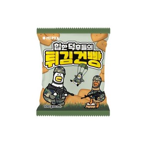 말년 튀김건빵/전투식량/건빵/이말년/간식/군것질, 100g, 1개