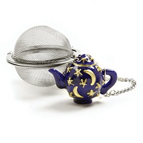 Nopo Stainless Steel 2-Inch Mesh Tea Infuse Ball with T Nopo 스테인리스 스틸 2인치 메쉬 티 인퓨저 볼(찻주전자 무게 포함, 기타, 1개