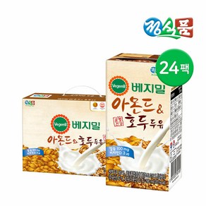 (소비기한 2025/05/09) 정식품 아몬드호두 두유 190ml 24팩, 24개