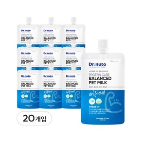 닥터뉴토 강아지 단백질 우유 펫밀크 탄단지 프로틴케어, 20개, 180ml, 우유맛