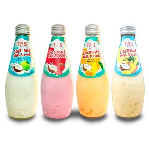 필마트 코코넛 밀크 음료 나타드코코 코코넛 젤리 Coconut Milk Dink nata de coco Jelly 딸기맛, 1개, 290ml