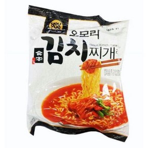 GS 유어스 오모리 김치찌개 봉지라면, 16개