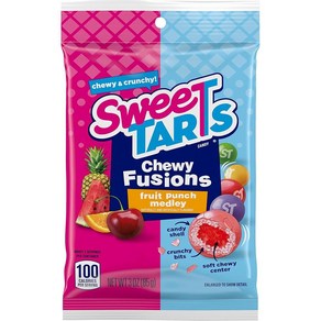 SweeTARTS 츄이 퓨전 캔디 프루트 펀치 메들리 스위트 앤 타르트 85g(3oz), 1개