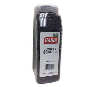 12 oz Bottle Whole Junipe Beies Natual died / Enebina 12 온스 병 전체 주니퍼 베리 천연 건조 / Enebina Ente, 340g, 1개