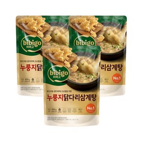 CJ 비비고 누룽지닭다리삼계탕 600g, 3개