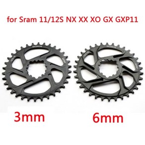 Deliv Racewok 자전거 체인 링 32 34 36 38 T 좁은 폭 Bont Gxp XX1 Xo Cnc AL7075 크랭크, [01] 32T 0mm, 1개