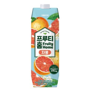 서울우유 프루티홈 자몽, 5개, 1L