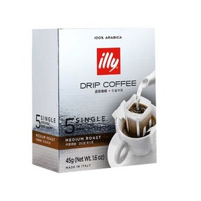 illy 일리 드립커피 미디움로스트 드립백커피, 9g, 5개, 5개, 5개입